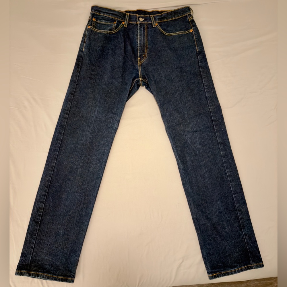 Levi Strauss • 505 Dark Blue Straight Fit Jeans • Men’s Size 34x32